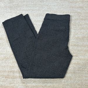Liz Claiborne Career Womens Dress Pants Size 10 Black Textured Straight Leg